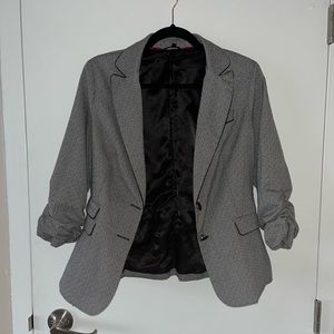 Maurice’s detailed blazer, Color: black, size: L